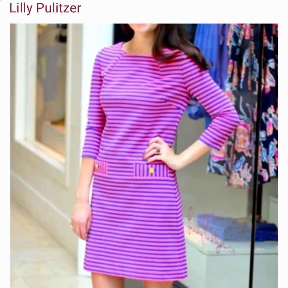 Lilly Pulitzer Charlene Striped Shift Dress Size Medium